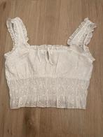 Leuke broderie top, Wit, Maat 42/44 (L), Ophalen of Verzenden, Zo goed als nieuw