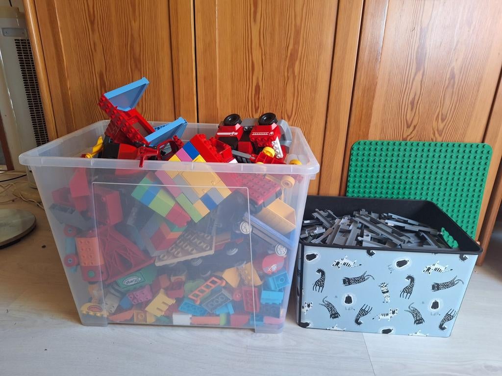Duplo met trein, rails en grondplaat, Kinderen en Baby's, Speelgoed | Bouwstenen, Ophalen
