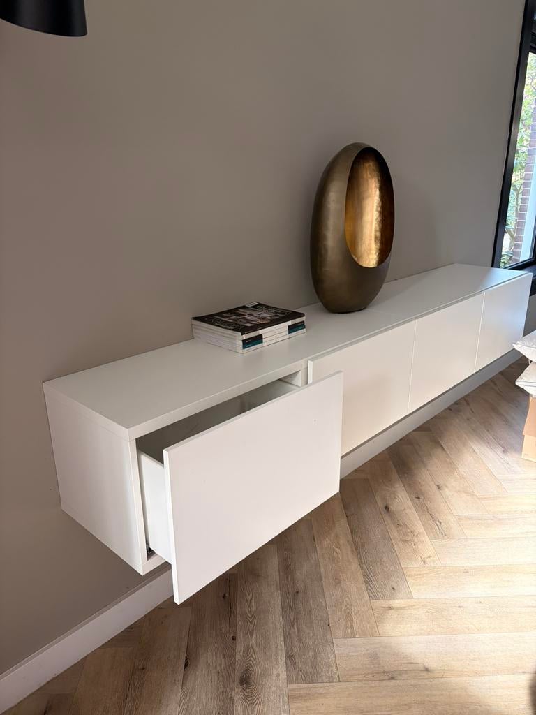 Besta wandmeubel wit, Ophalen, Gebruikt, 200 cm of meer, Minder dan 100 cm