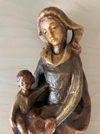 Wandbeeld Moeder en Kind - Polystone - 25x10 cm, Ophalen, Gebruikt