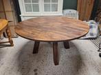 Prachtige ronde stevige eettafel rond 150 x 76 tafel 4 poten, Ophalen, Gebruikt, Rond, Modern