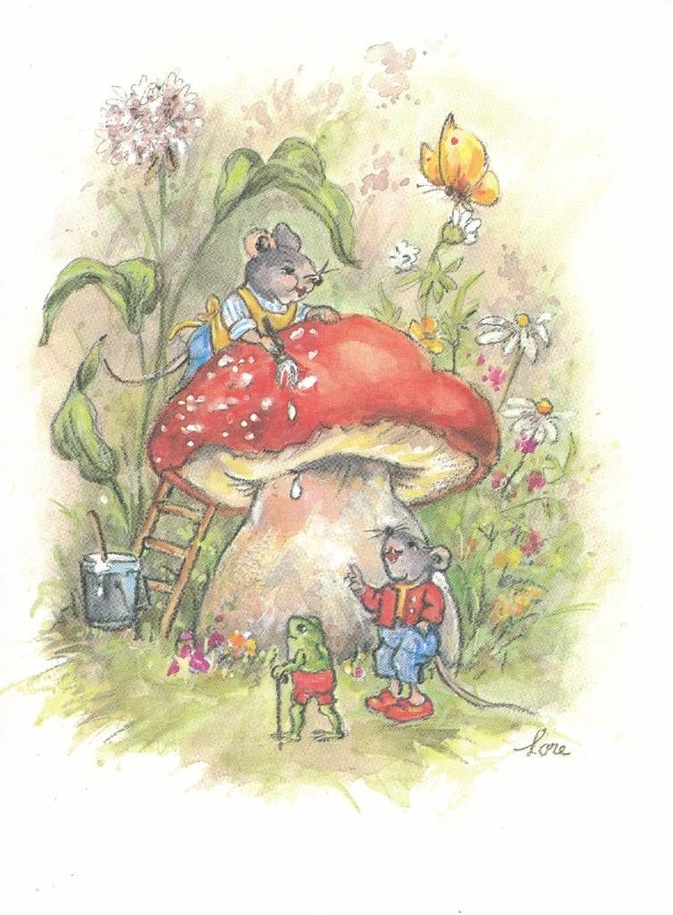 22 Mooie Kunstkaarten van Lore Hummel - Dwergen, Verzamelen, Ansichtkaarten | Themakaarten, Ophalen of Verzenden, 1940 tot 1960