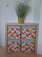 IKEA Kalkax Expedit kast, 4 vaks met 4 Dröna bakken, Ophalen, 50 tot 100 cm, 3 of 4 laden, Minder dan 100 cm