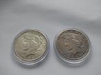 2x Peace Dollar 1922 en 1923 (s), Ophalen of Verzenden, Noord-Amerika, Losse munt, Zilver