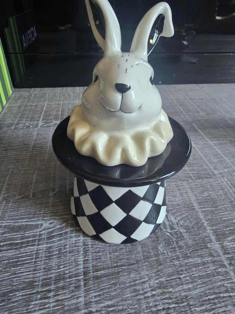 Konijn in hoge hoed decoratie - Alice in Wonderland stijl, Ophalen of Verzenden, Nieuw
