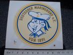 sticker deutscher marinebund 1891 logo bundeswehr leger, Verzenden, Zo goed als nieuw, Bedrijf of Vereniging