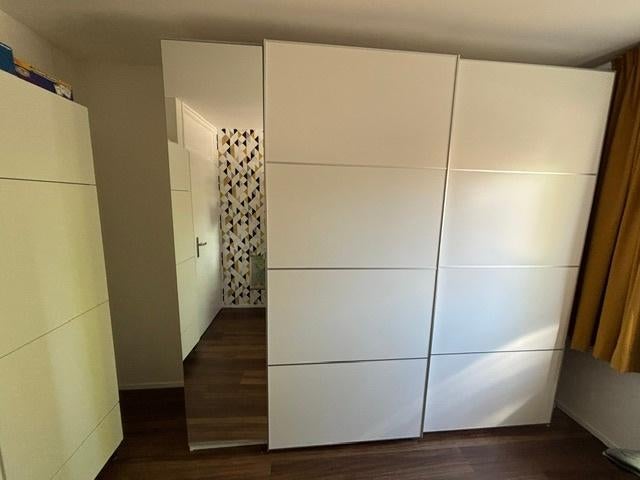 IKEA PAX kledingkast – 250 cm breed – met spiegeldeur, Huis en Inrichting, Kasten | Kledingkasten, 200 cm of meer, Zo goed als nieuw