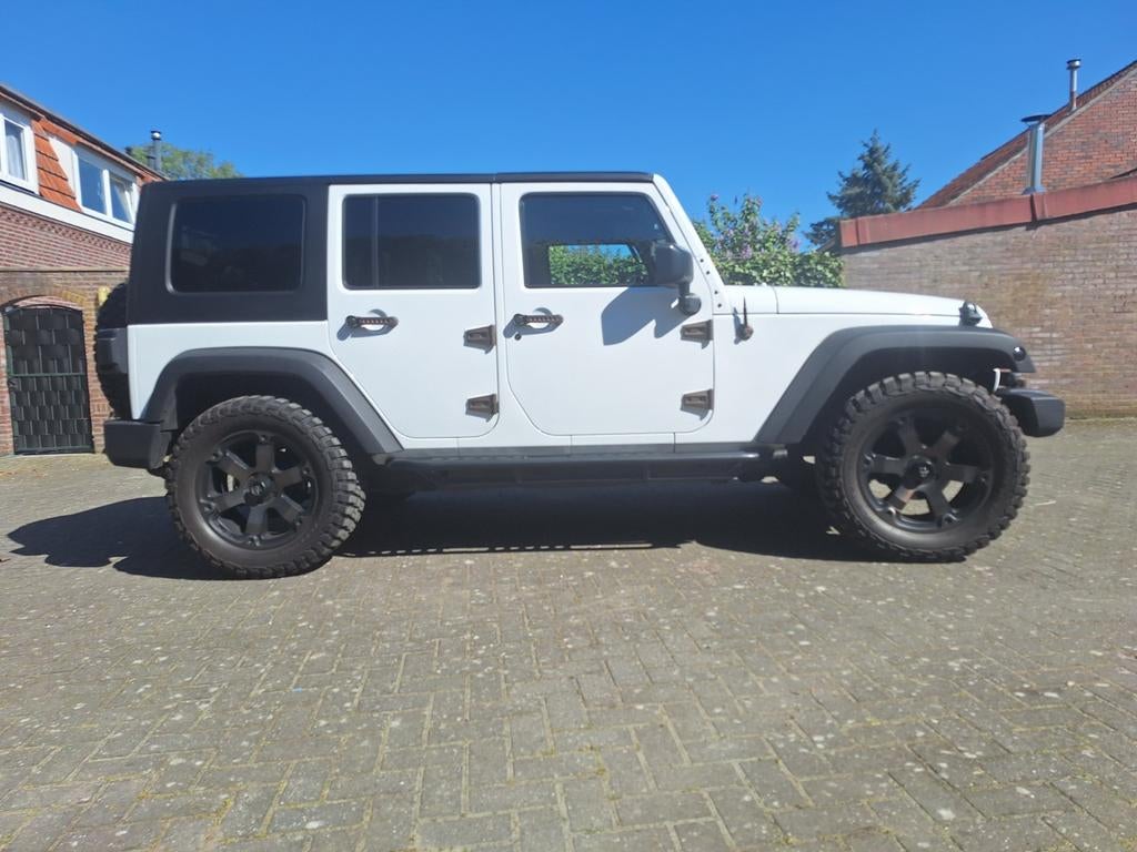 Jeep 2014 Wit 88.600 km, Auto's, Automaat, 450 kg, Zwart, Cabriolet