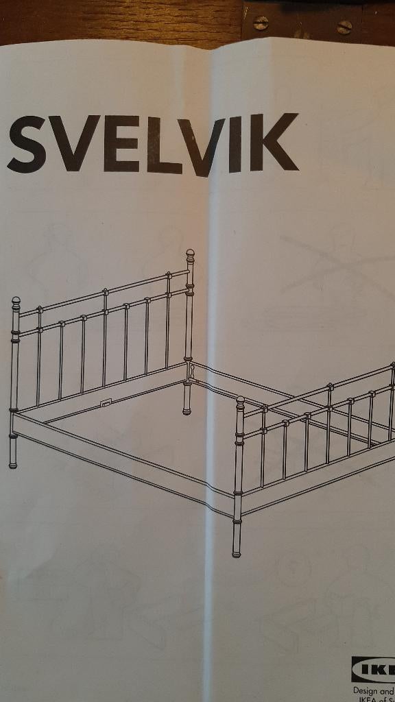 Spijlenbed 180x200, Huis en Inrichting, Ophalen, Gebruikt, Zwart, Romantisch