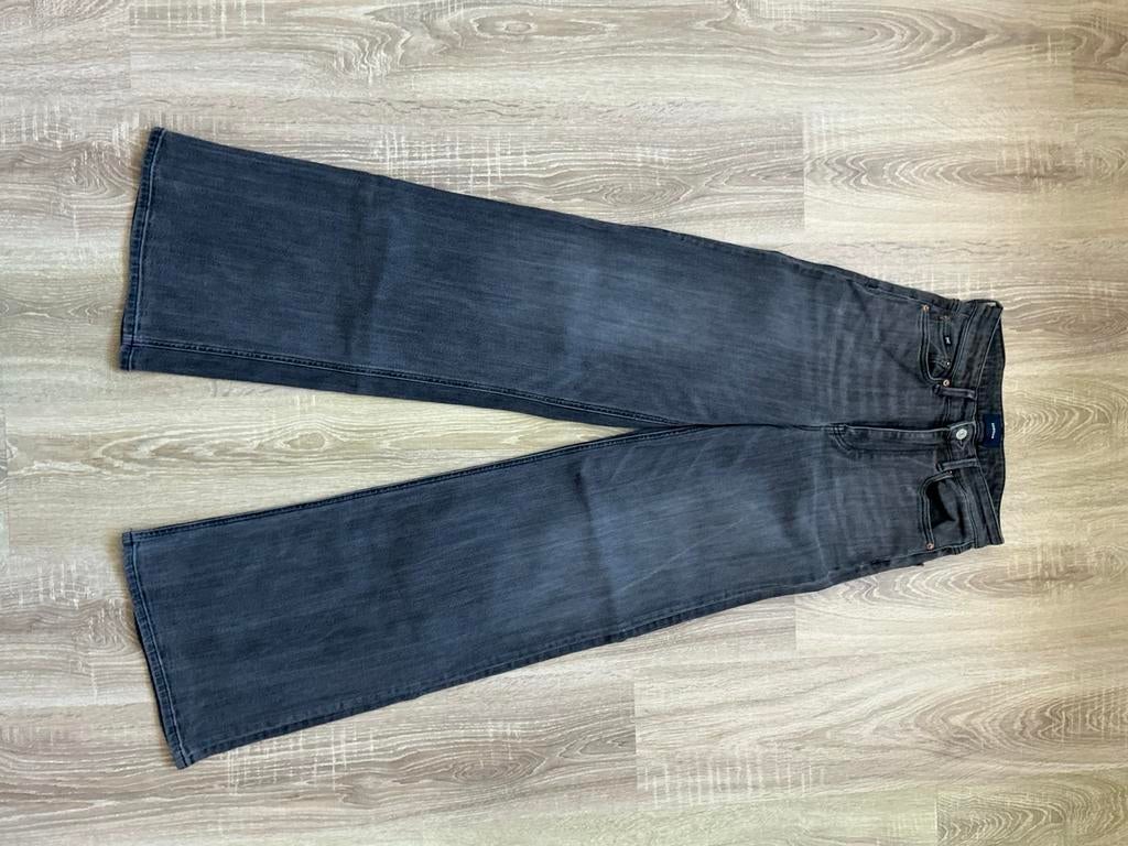 Denham wide leg jeans model MIKU, mt 26/34 ZGAN, Ophalen, Zo goed als nieuw, Grijs, W27 (confectie 34) of kleiner