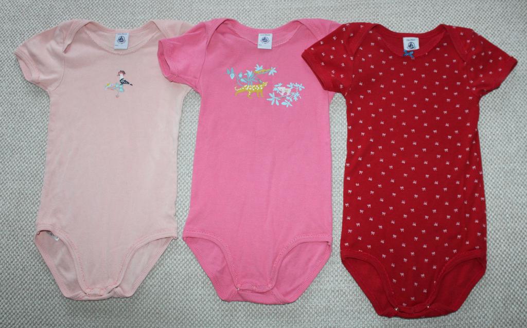 3 Rompers van Petit Bateau 24m / 86 cm, Kinderen en Baby's, Nacht- of Onderkleding, Gebruikt, Meisje, Ophalen of Verzenden