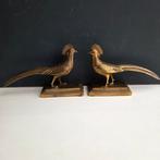Art Deco bronzen fazanten beelden - set van 2, Ophalen of Verzenden