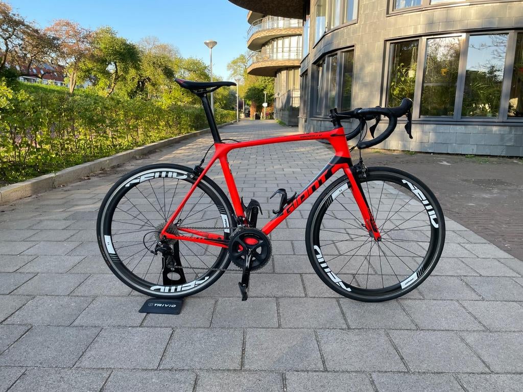 Giant TCR Advanced 2 racefiets 2016 maat L + FFWD wielen, Ophalen, 28 inch, Gebruikt, Carbon