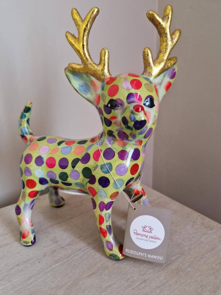 Pomme Pidou Chihuahua, Verzamelen, Spaarpotten, Ophalen of Verzenden, Nieuw, Steen, Aardewerk of Keramiek, Dier