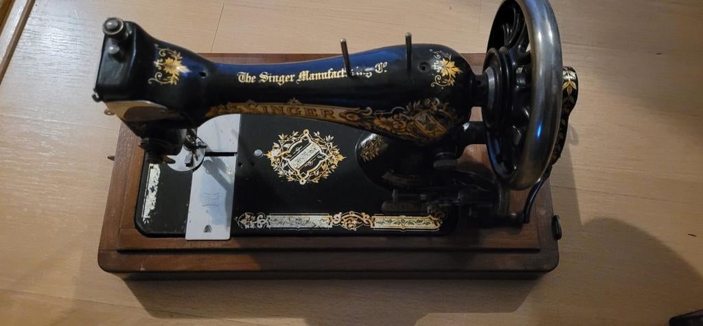 Singer handnaaimachine., Antiek en Kunst, Antiek | Naaimachines, Ophalen