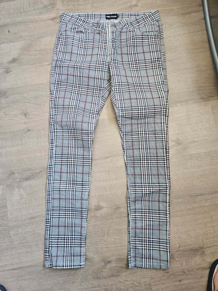 Geruite broek, Maat 38/40 (M), Overige kleuren, Ophalen of Verzenden, Nelsson