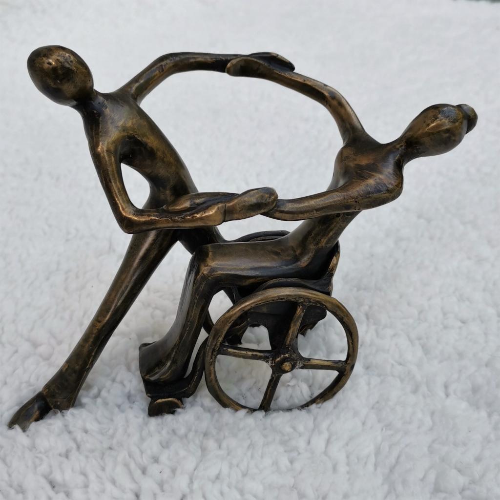 Beeld: Rolstoel dansen  - ballet enz. (nieuw), Antiek en Kunst