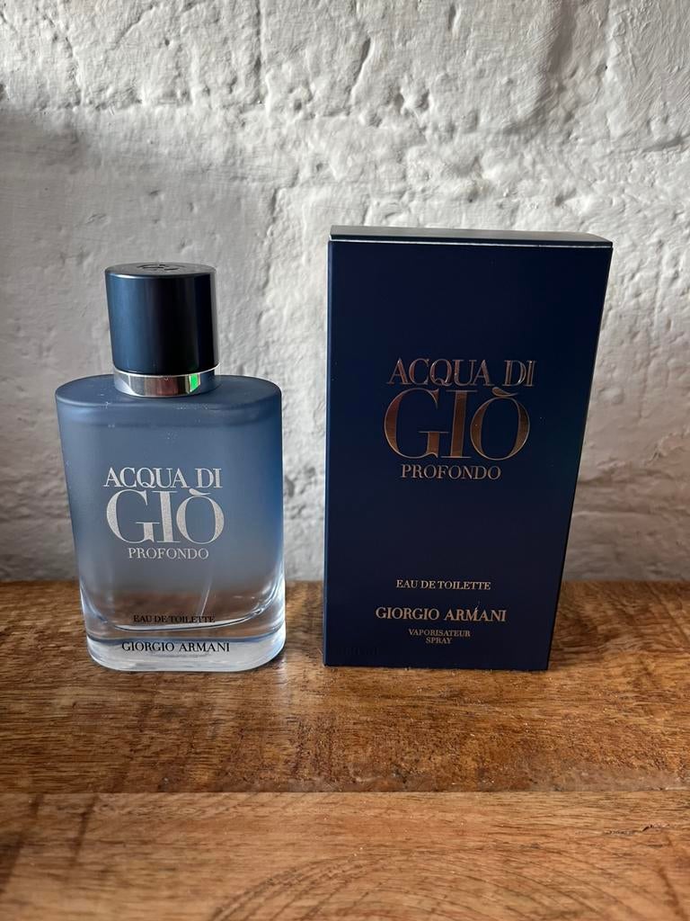 Acqua di gio Profondo Armani, Ophalen of Verzenden, Zo goed als nieuw