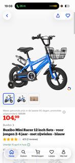 Kinderfiets 2-4 jaar, Fietsen en Brommers, Fietsen | Kinderfietsjes, Ophalen, Zo goed als nieuw, Minder dan 16 inch, Zijwieltjes