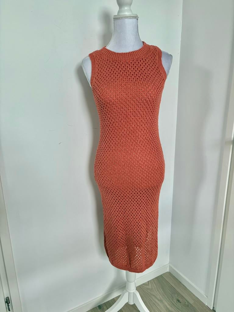 Gave gehaakte Esqualo jurk - maat XS, Ophalen of Verzenden, Zo goed als nieuw, Maat 34 (XS) of kleiner, Knielengte