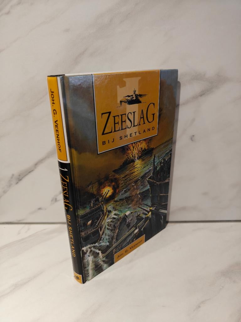 Joh. G. Veenhof: Zeeslag bij Shetland., Boeken, Ophalen of Verzenden, Gelezen, Fictie algemeen