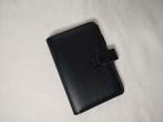K639 Zwarte kunstlederen agenda organizer model mini 67x104, Diversen, Agenda's, Gebruikt, Onbekend, Ophalen of Verzenden, Onbekend