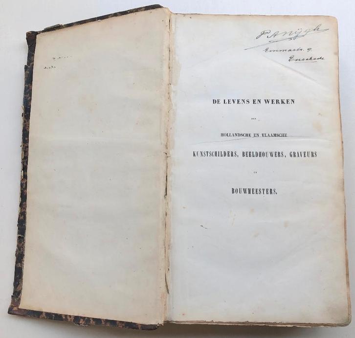 Levens en werken der Hollandsche en Vlaamsche kunstschilders, Antiek en Kunst, Antiek | Boeken en Bijbels, Ophalen of Verzenden