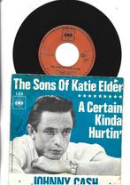 JOHNNY CASH SINGLE 7" THE SONS OF KATIE ELDER 1965, Gebruikt, 7 inch, Single, Ophalen of Verzenden