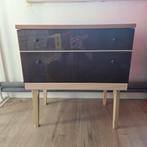 Vintage kastje met twee lades en klep, Antiek en Kunst, Ophalen