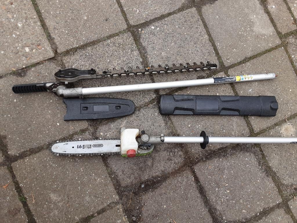 Hoogsnoeier en kettingzaag, Ophalen, Gebruikt, Elektrisch