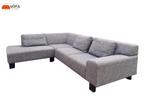 Moderne Grijze Stoffen Hoekbank -Gratis Levering NL