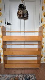 Vintage retro boekenkast boekenrek schoolkast school, Ophalen, Gebruikt, 50 tot 70 cm, 105 cm of meer