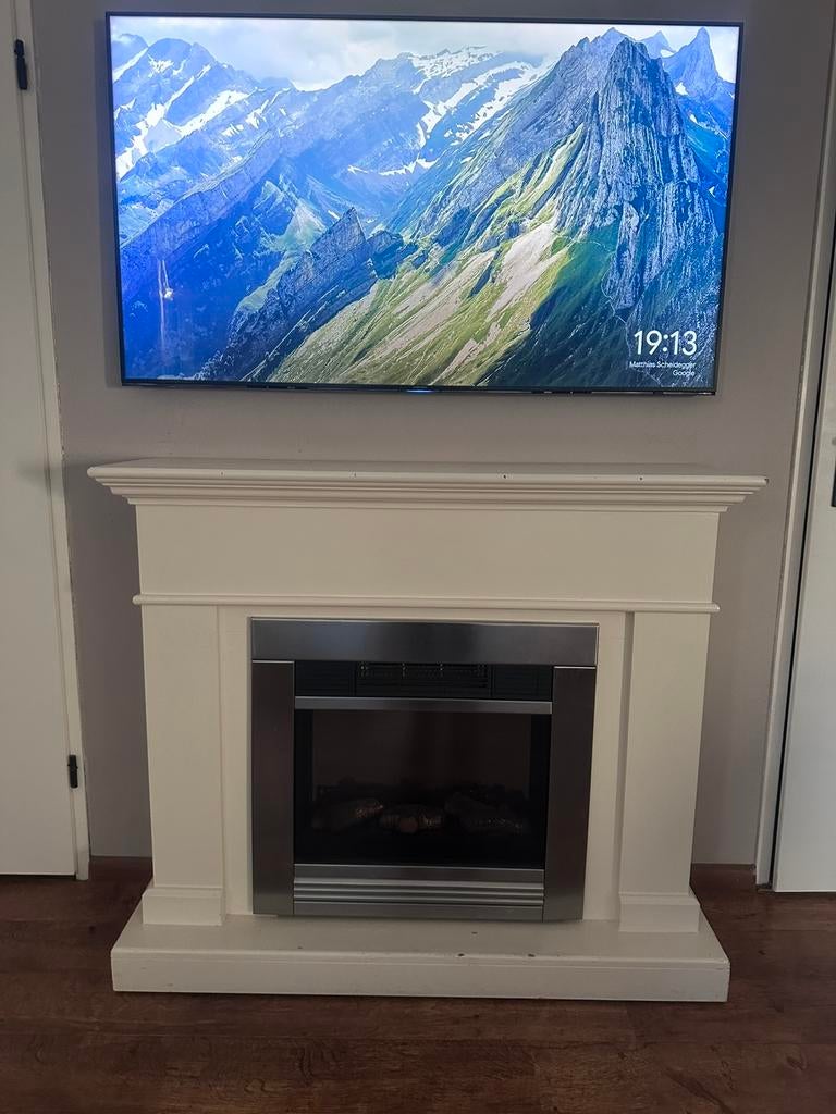 Openhaard elektrisch, Huis en Inrichting, Haarden, Ophalen of Verzenden, Zo goed als nieuw, Vrijstaande haard, Elektrische haard