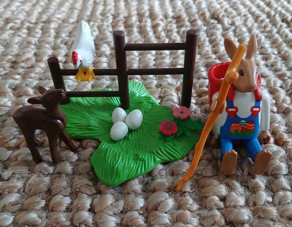 playmobil paashaas met rugzak 4457, Kinderen en Baby's, Speelgoed | Playmobil, Ophalen, Zo goed als nieuw, Complete set