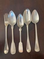4 lepels en vork zilver antiek, Antiek en Kunst, Ophalen of Verzenden, Zilver