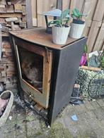 Zware gietijzeren houtkachel / allesbrander - werkend, Huis en Inrichting, Kachels, Ophalen, Gebruikt, Houtkachel, Vrijstaand