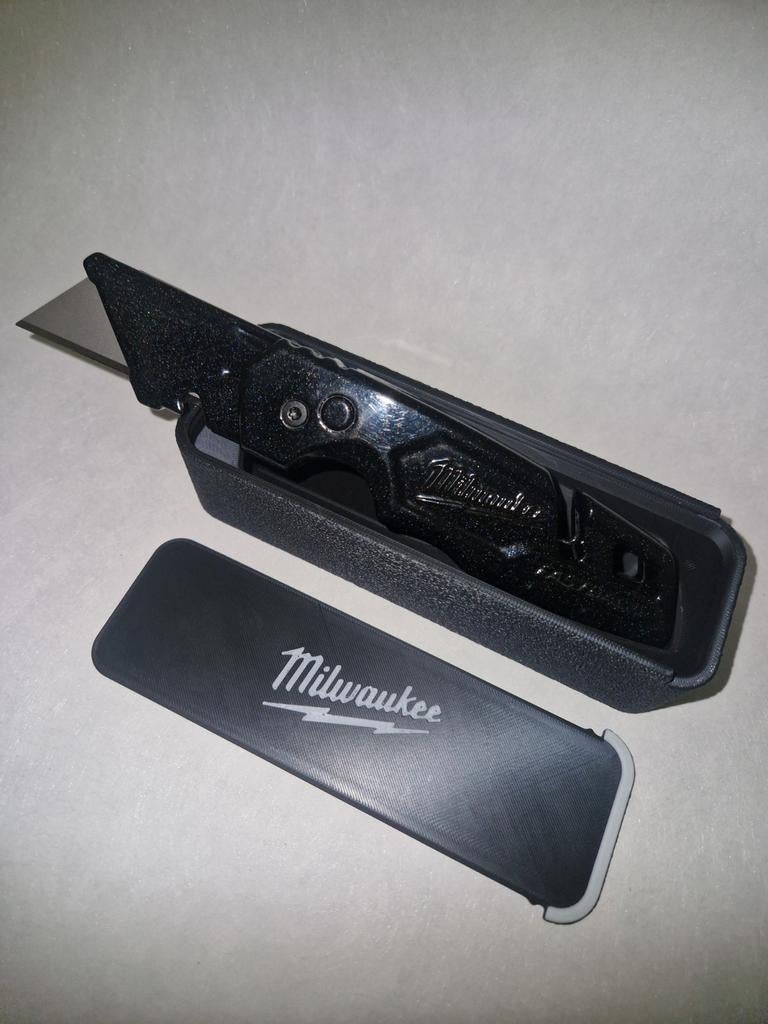 Custom milwaukee fastback mes holografisch zwart glitter, Ophalen of Verzenden