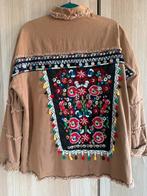 Boho jas jacket overshirt  Ibiza embroidery bruin jubylee, Ophalen of Verzenden, Zo goed als nieuw, Bruin