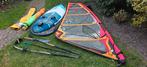 Complete freeride windsurfset alle niveaus o.a. Tabou Rocket, Ophalen, Minder dan 250 cm, Complete set, 5 tot 7 m²