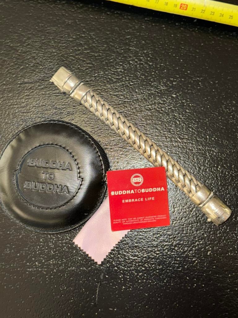 Budha to Budha Armband Ben zilver zwaar, Sieraden, Tassen en Uiterlijk, Armbanden, Ophalen, Gebruikt, Zilver, Zilver