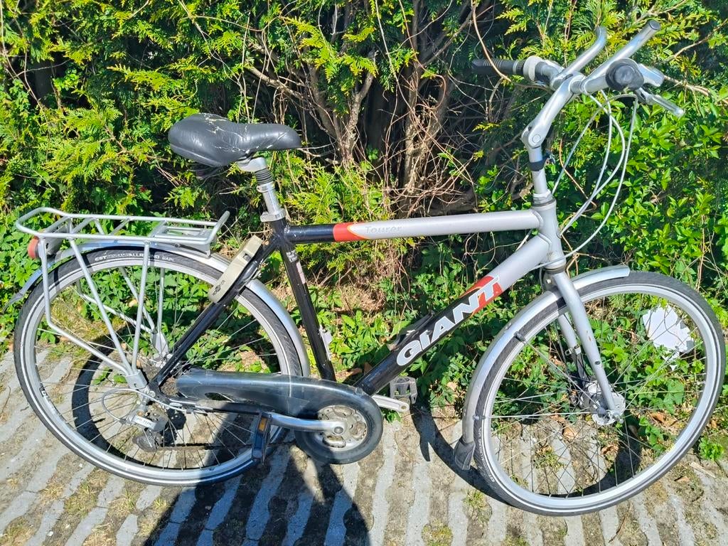 Giant Herenfiets - Comfortabel en Betrouwbaar, Ophalen, Gebruikt, Velgrem, Versnellingen