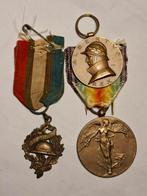 WO1 medailles Frans/Belgisch, Verzamelen, Militaria | Algemeen, Ophalen of Verzenden, Landmacht, Overige gebieden, Lintje, Medaille of Wings