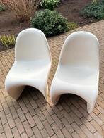 2 Witte stoeltjes, 83 cm hoog, Huis en Inrichting, Stoelen, Kunststof, Gebruikt, Twee, Wit