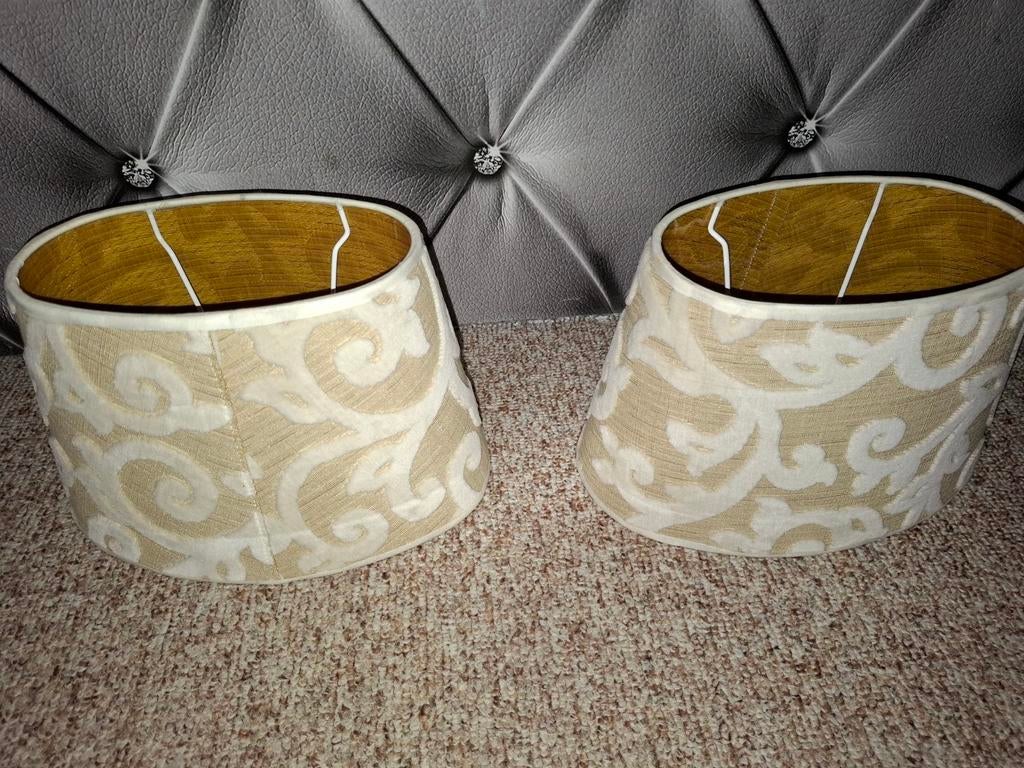 Lampenkappen, Ophalen of Verzenden, Zo goed als nieuw, Beige, Ovaal