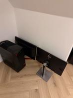 2x monitor 1x computer kast! Tekoop, Ophalen, Gebruikt, 61 t/m 100 Hz, Overige typen
