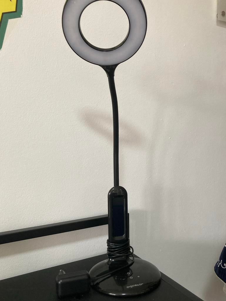 Moderne LED Bureaulamp met Display en Dimfunctie, Huis en Inrichting, Ophalen of Verzenden, Zo goed als nieuw, Kunststof, 50 tot 75 cm