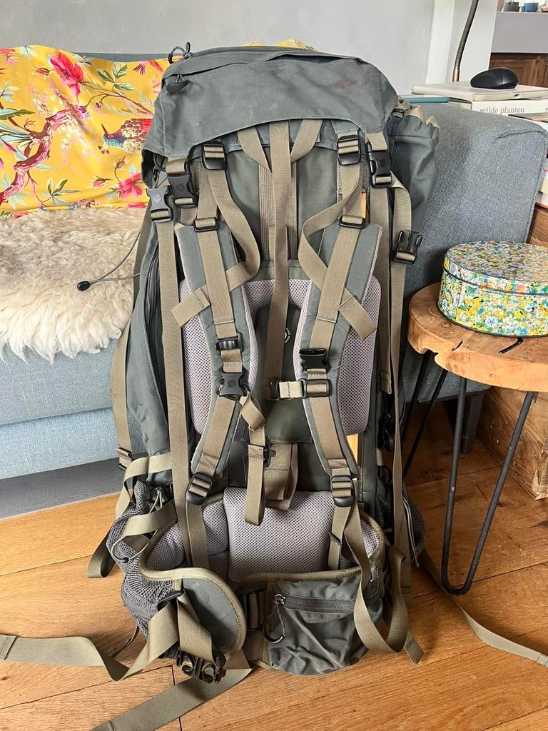 Fjallraven kajka 85L, groen, Overige merken, 40 cm of meer, Gebruikt, Ophalen of Verzenden