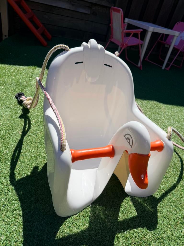 Schommel zitje zwaan nieuw, Ophalen of Verzenden, Zo goed als nieuw