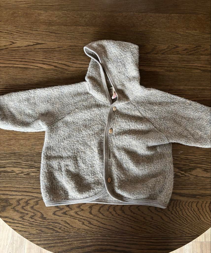 Engel Natur Jas Bruin Wol Fleece Walnut Maat 86/92, Kinderen en Baby's, Ophalen of Verzenden, Gebruikt, Jongetje of Meisje