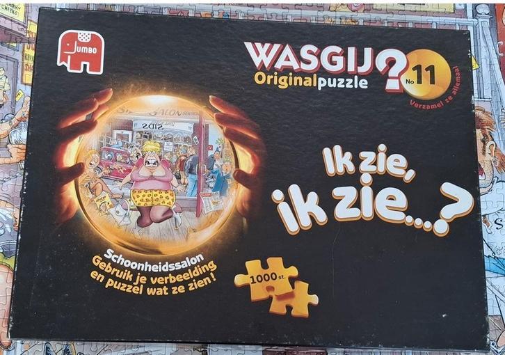 13540 Wasgij Original nr 11 Schoonheidssalon, Jumbo, Hobby en Vrije tijd, Denksport en Puzzels, Zo goed als nieuw, Legpuzzel, 500 t/m 1500 stukjes